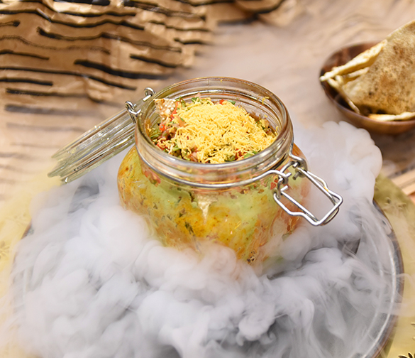 Smoked Masala Papad