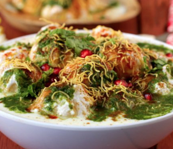 Beetroot Akki Papdi Chaat