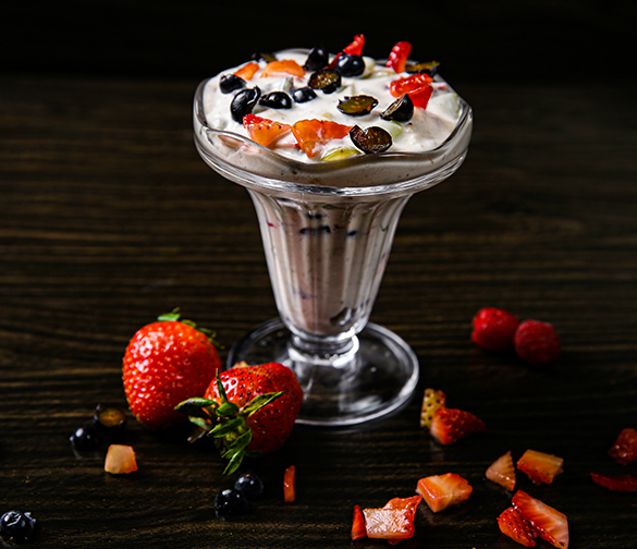 Fresh Fruit with Cream