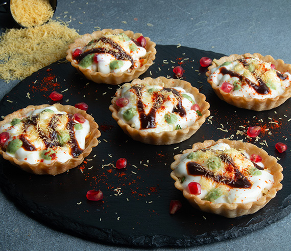 Dahi Papdi Tart