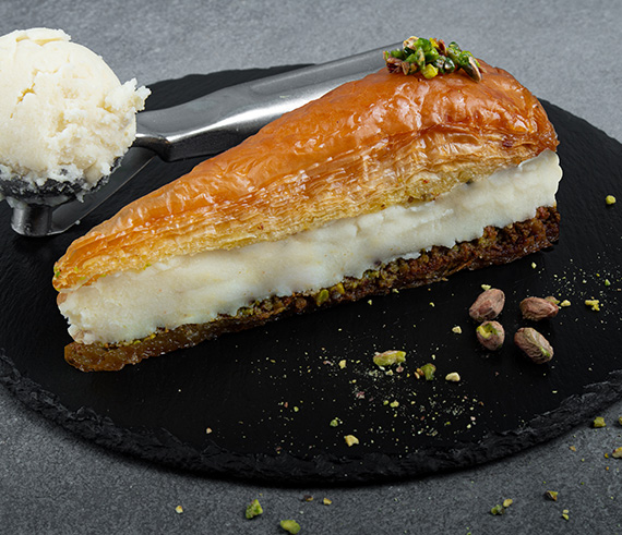 Baklava with Ice Cream