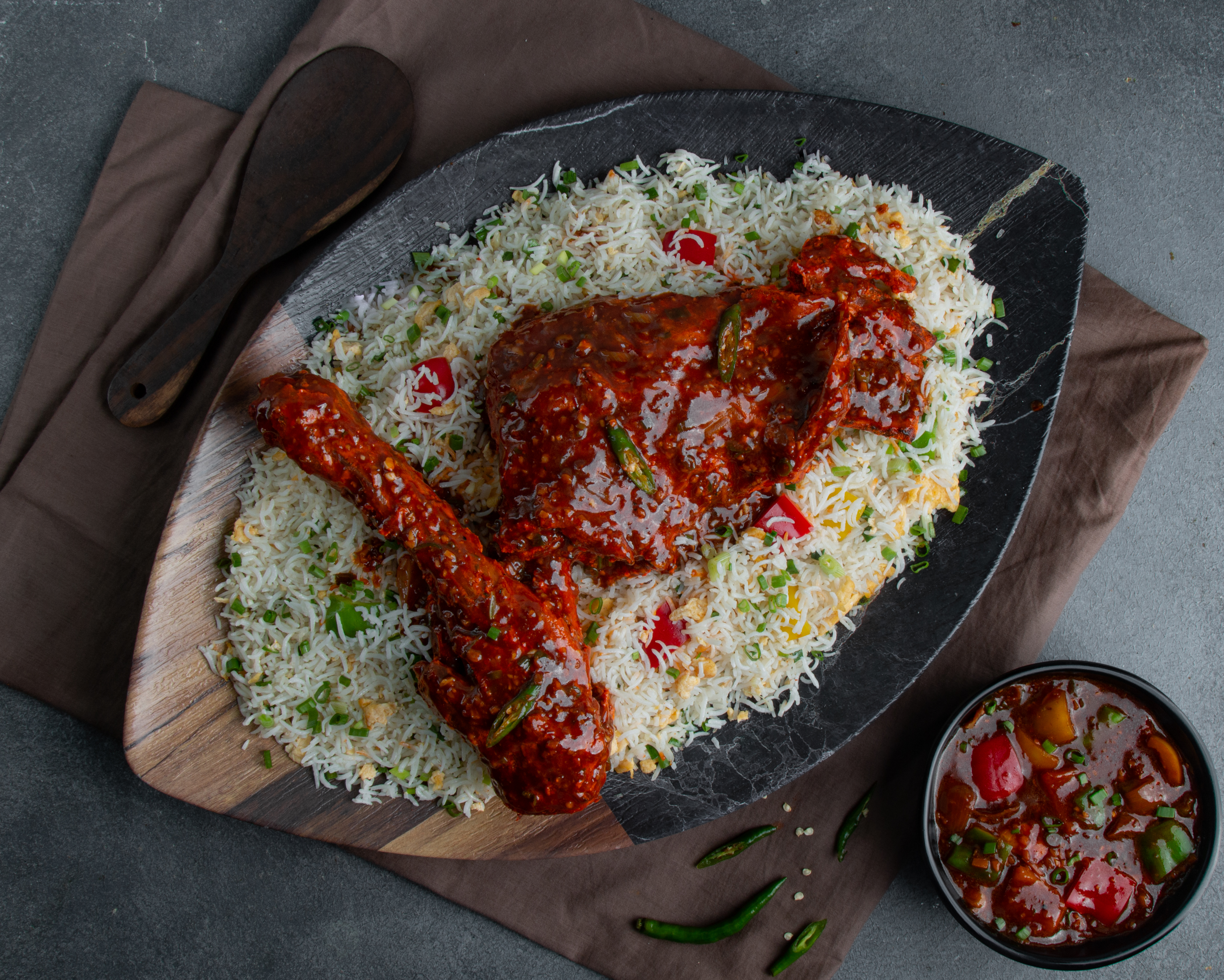 Raan Chilli Tandoori With Fried Rice