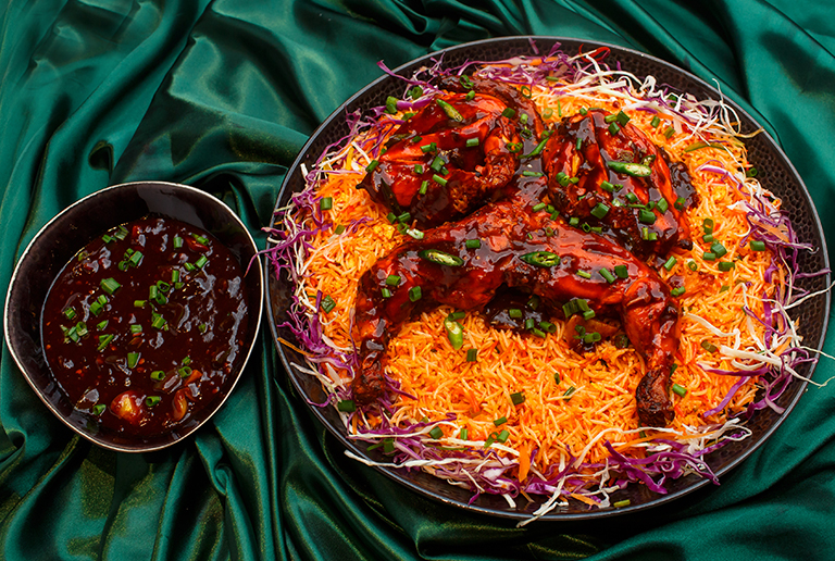 Chicken Chilli Tandoori with Kepsa Rice